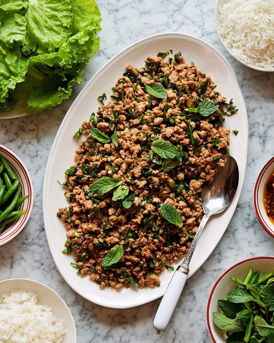 Ground Turkey Stir-Fry with Cauliflower Rice, Mushrooms, and Fresh Herbs Recipe - Recipe Image