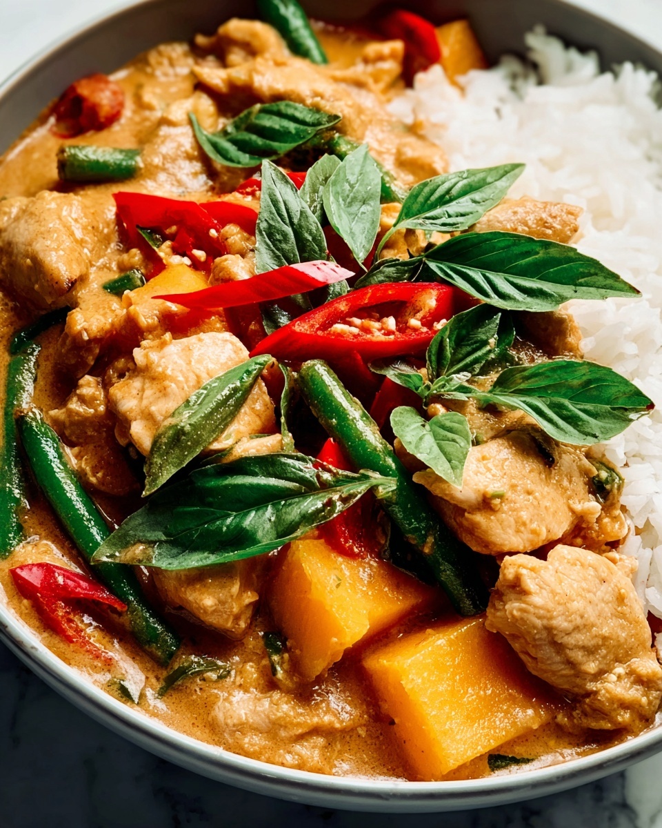 Thai Red Curry with Chicken, Butternut Squash, and Basil Recipe - Recipe Image