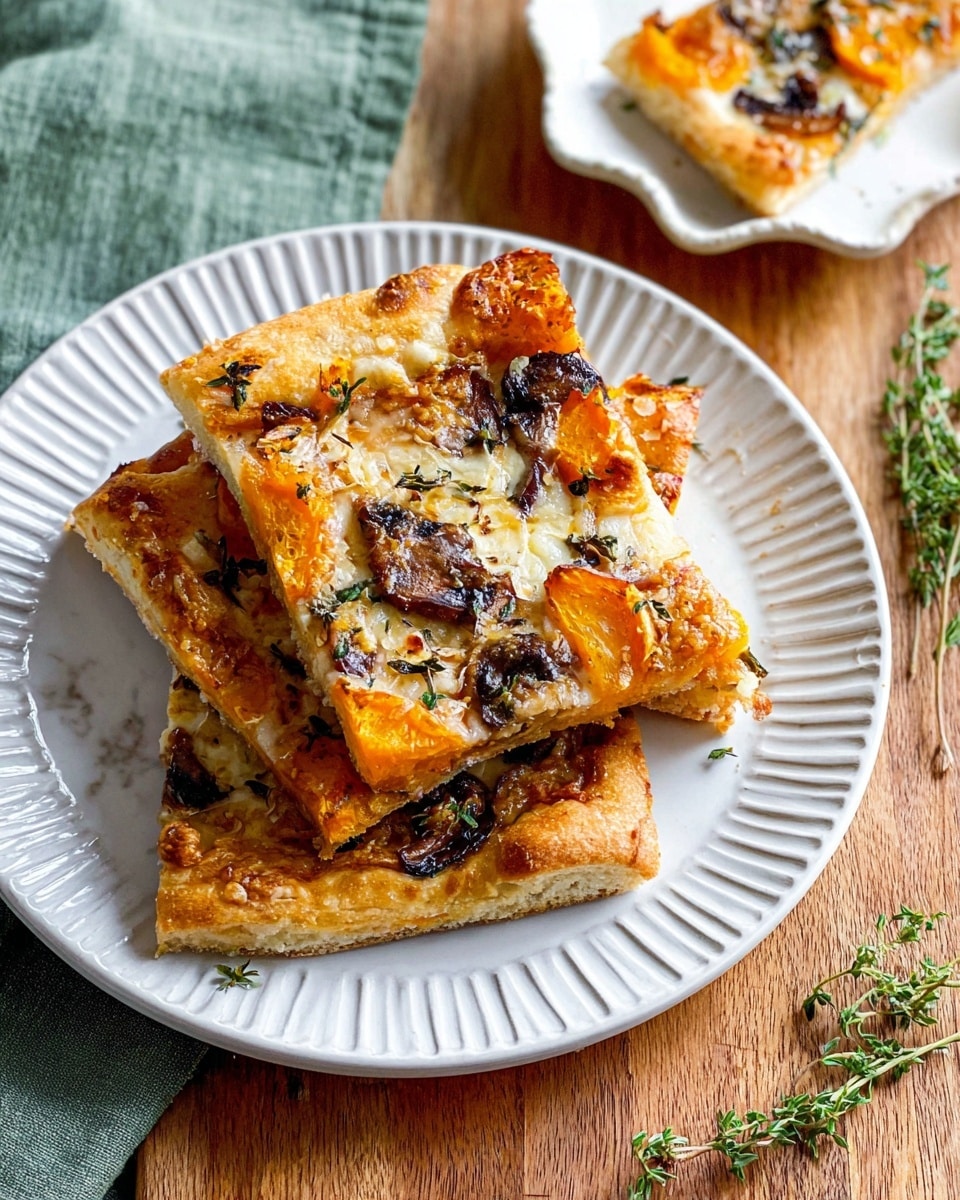 Butternut Squash & Mushroom Puff Pastry Tart Recipe - Recipe Image