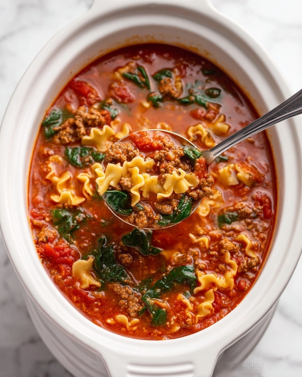 Crockpot Lasagna Soup Recipe - Recipe Image