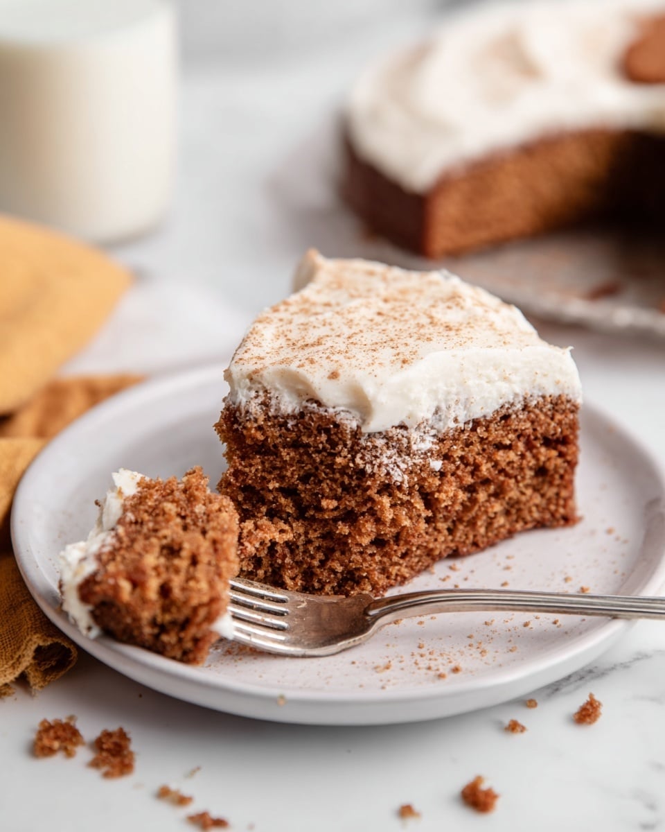 Apple Spice Cake with Caramelized Apples and Whipped Cream Recipe - Recipe Image