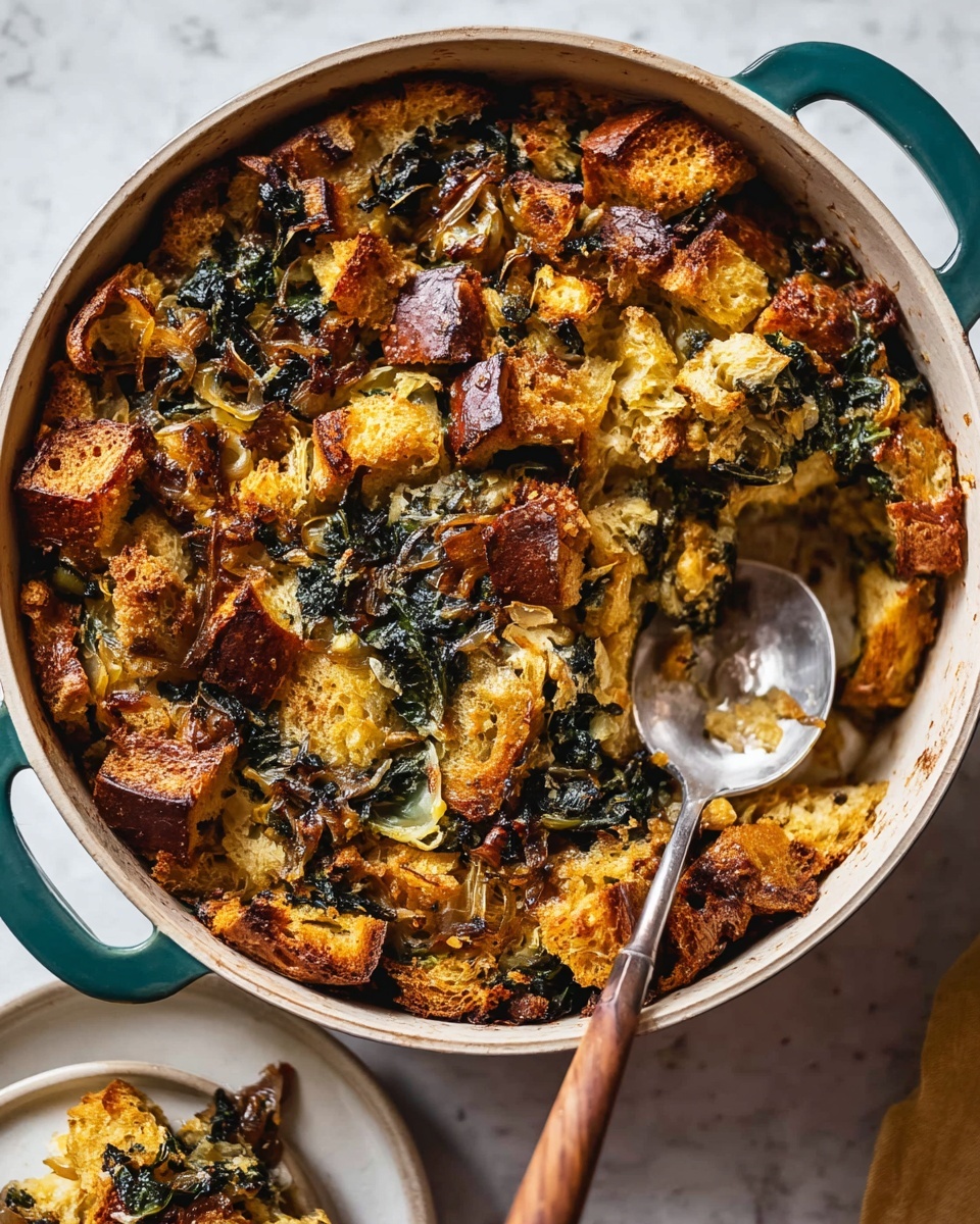 Kale and Mushroom Strata Recipe - Recipe Image