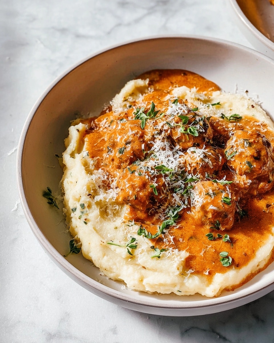 Sausage Ragu Polenta Bowls Recipe - Recipe Image