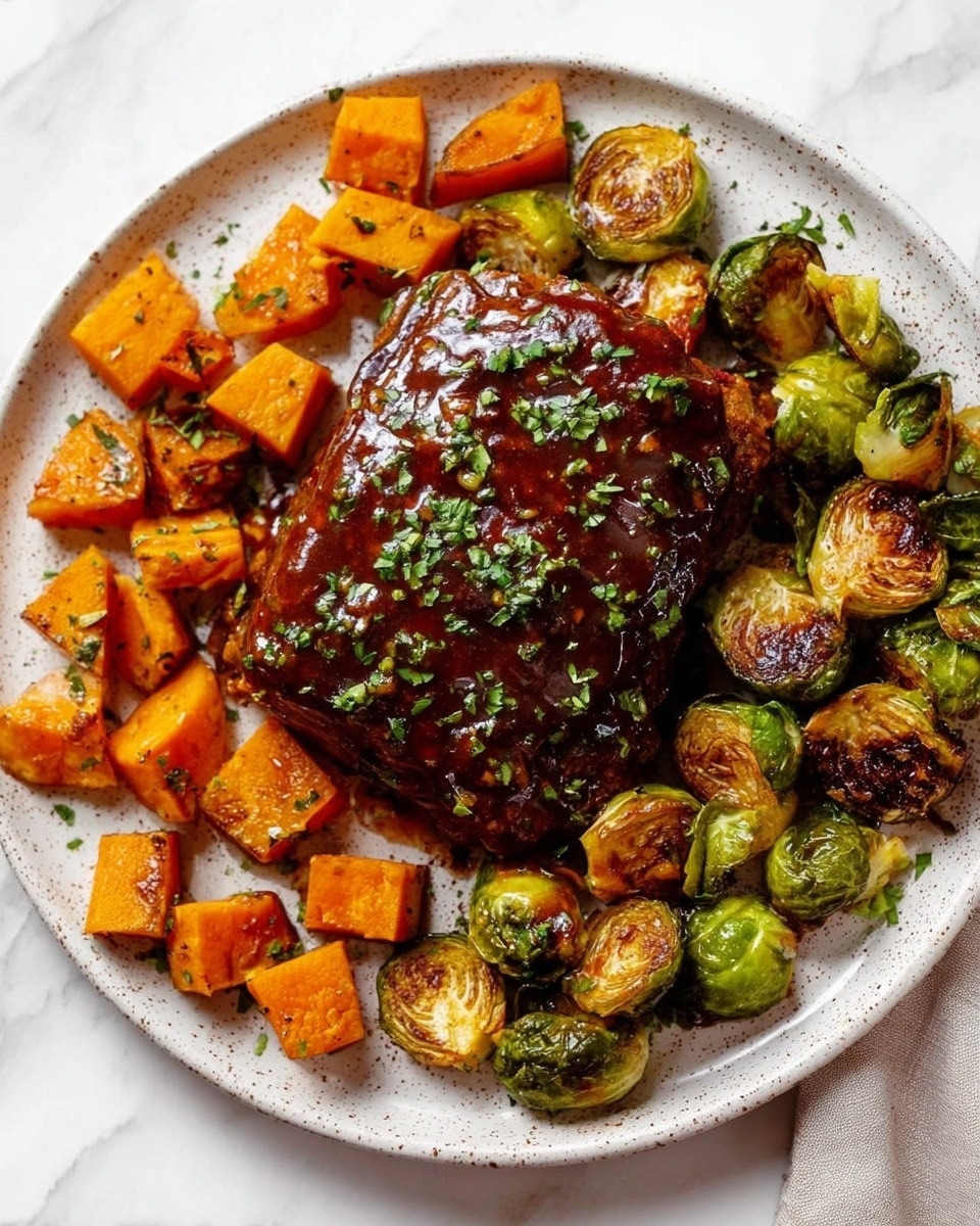 Sheet Pan Mini Meatloaf with Roasted Vegetables Recipe - Recipe Image