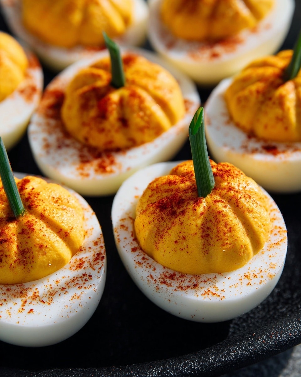 Pumpkin Deviled Eggs Recipe - Recipe Image