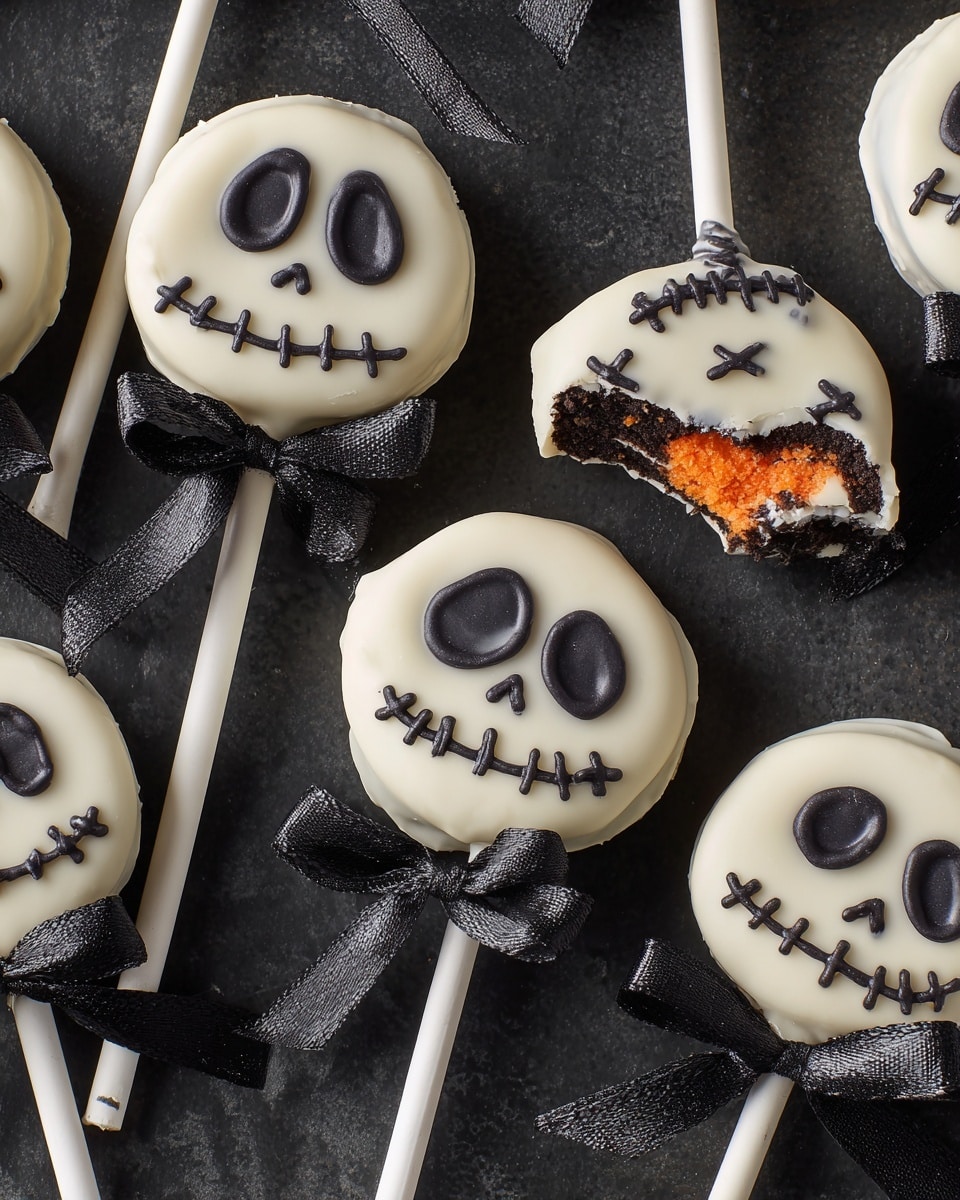 Jack Skellington Oreo Pops Recipe - Recipe Image