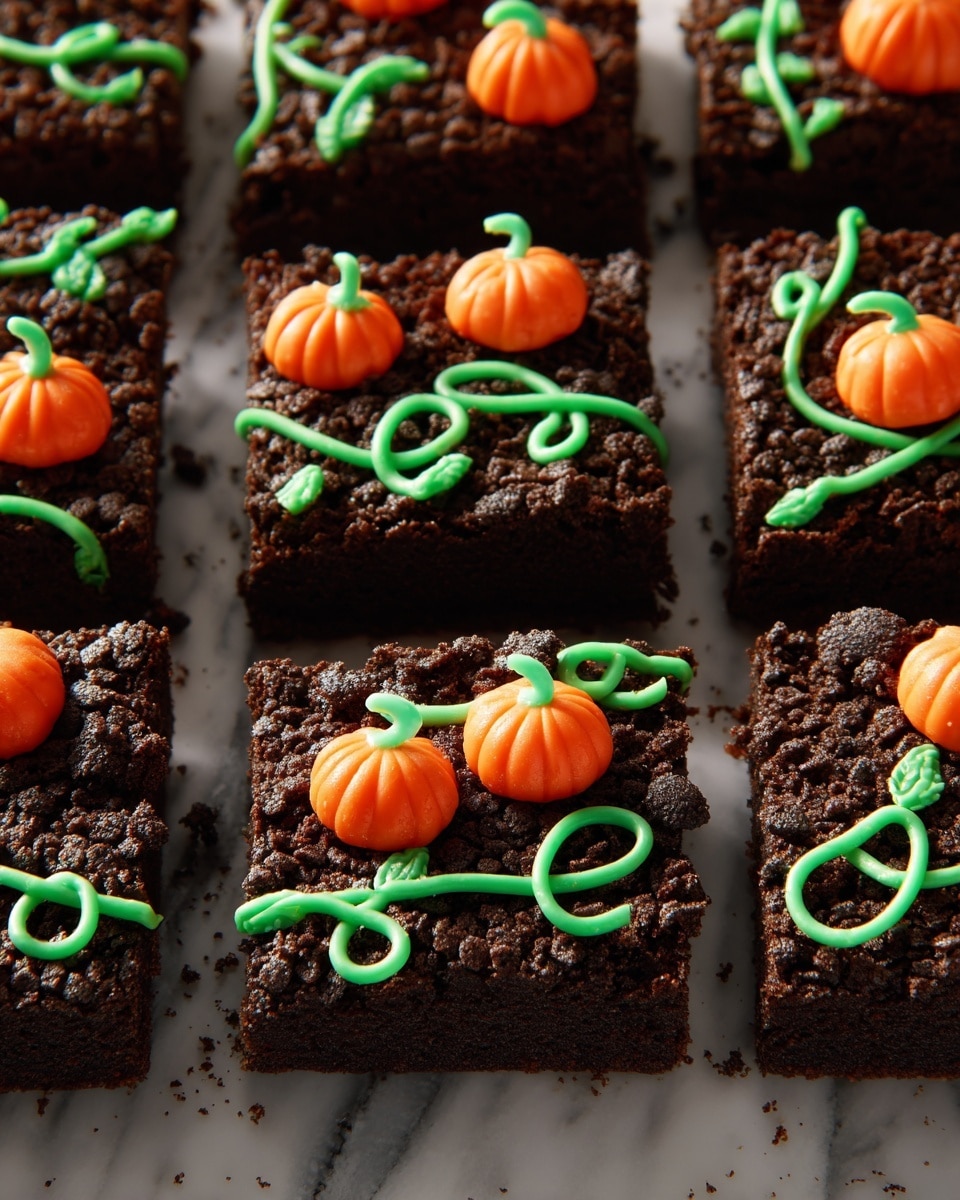Pumpkin Patch Brownies Recipe - Recipe Image