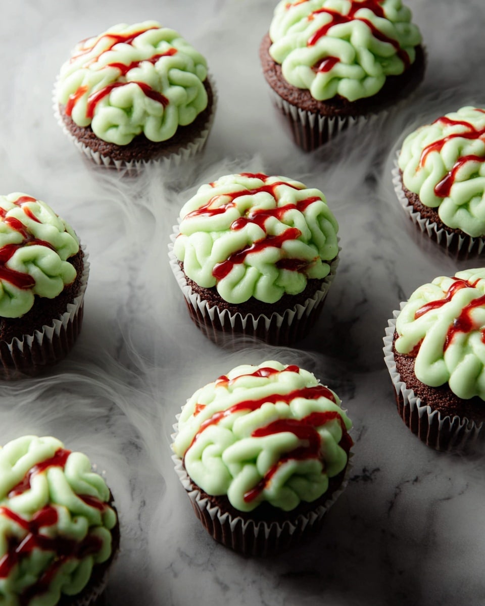 Zombie Brain Cupcakes Recipe - Recipe Image