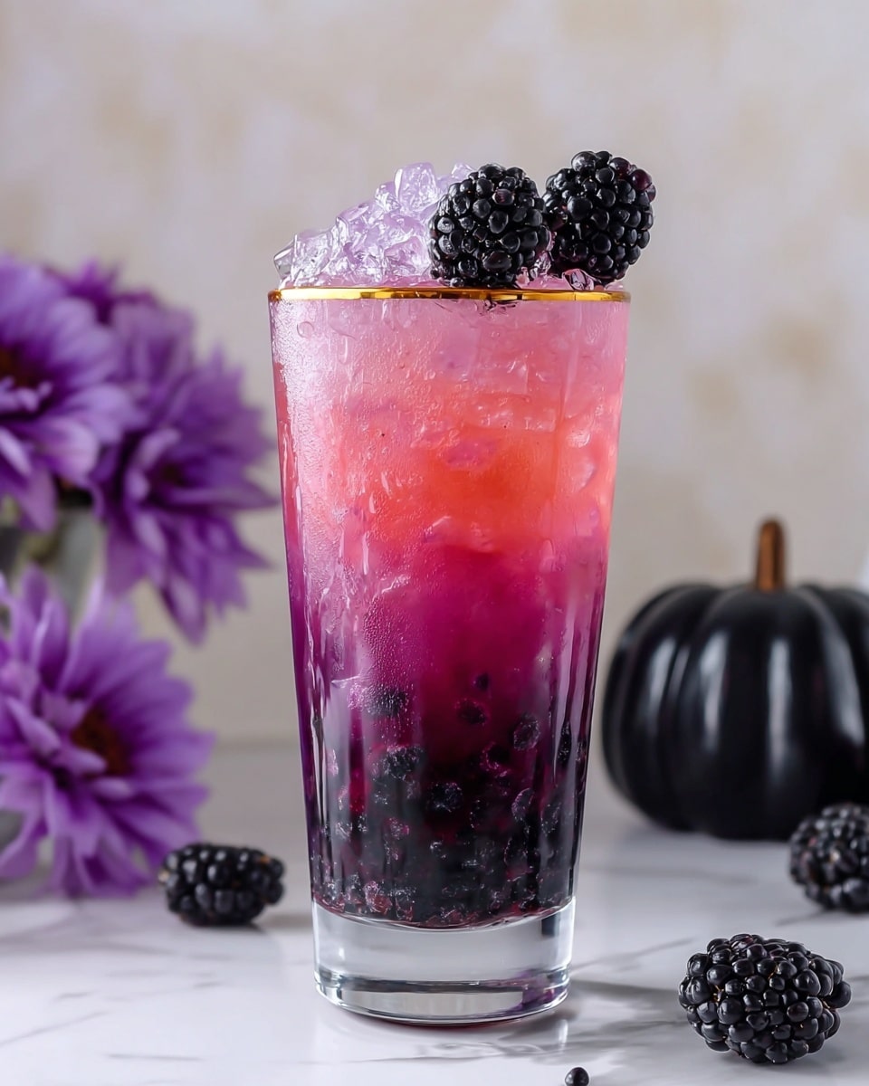 Halloween Butterfly Pea Berry Mocktail Recipe - Recipe Image