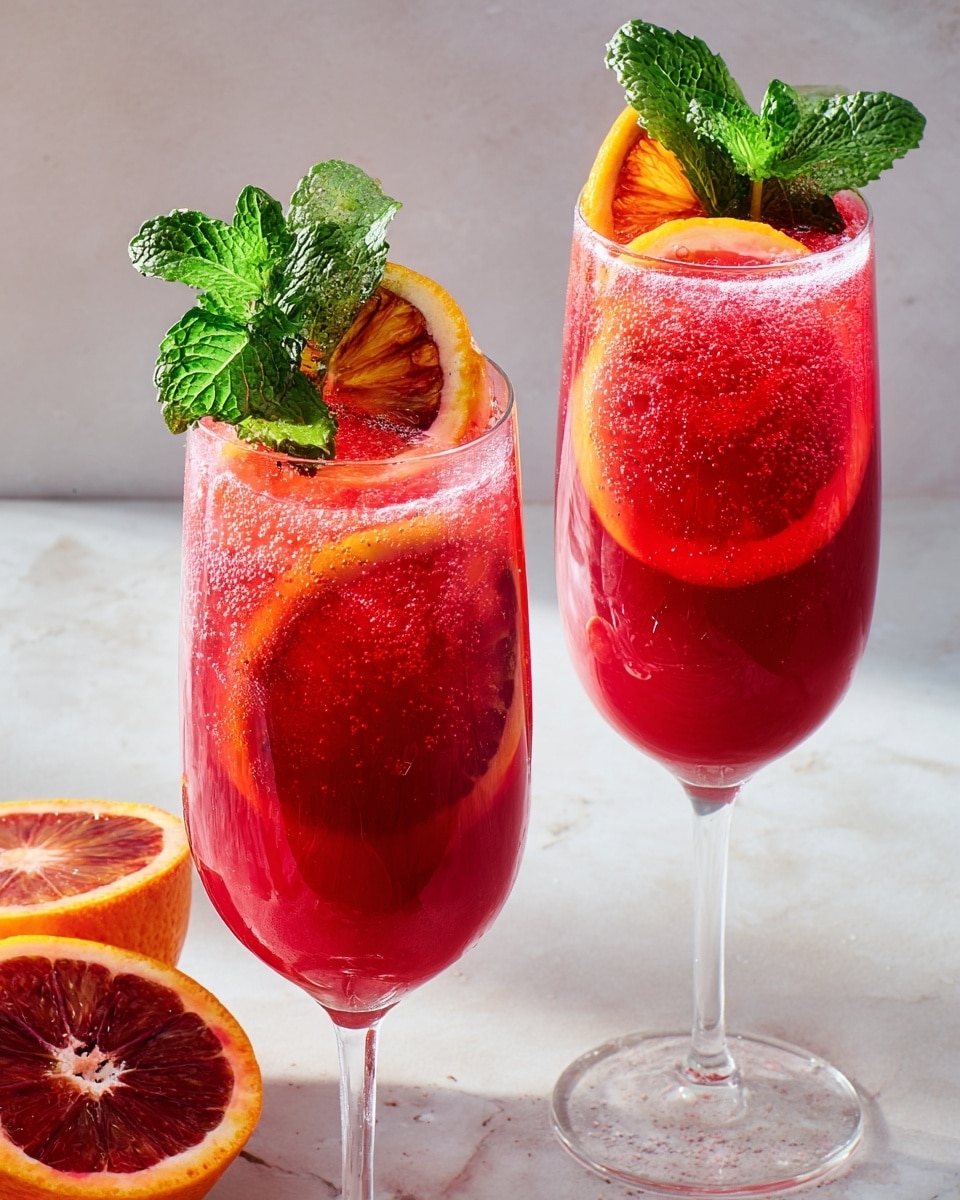 Blood Orange Mocktail Spritzer Recipe - Recipe Image