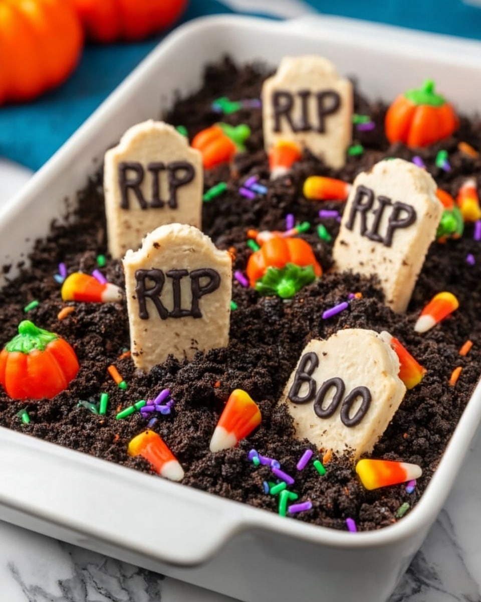 Graveyard Chocolate Cheesecake Dip Recipe - Recipe Image