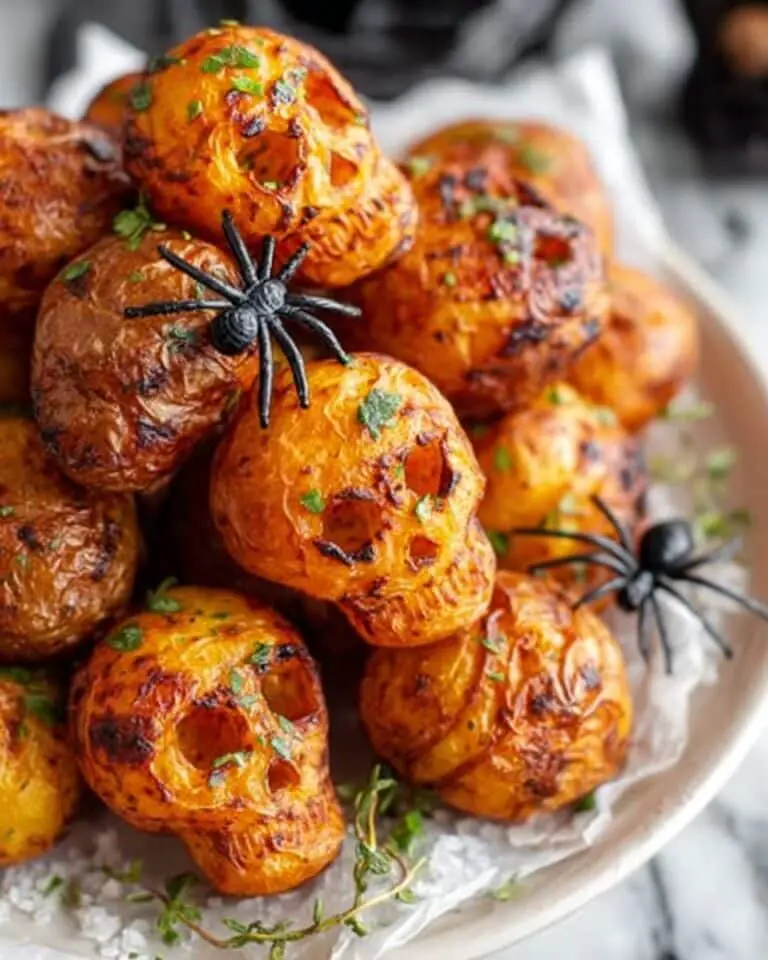 Halloween Skull Roasted Red Potatoes Recipe