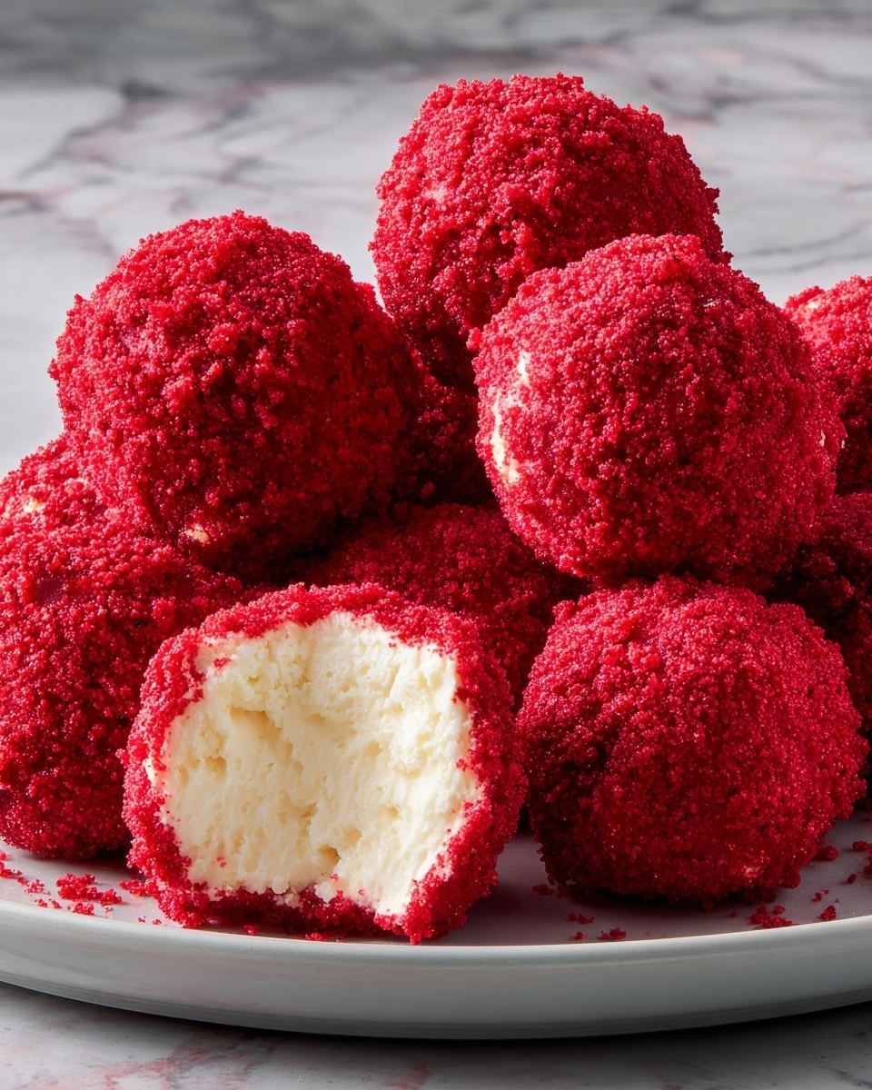 Halloween Red Velvet Cheesecake Bites Recipe - Recipe Image