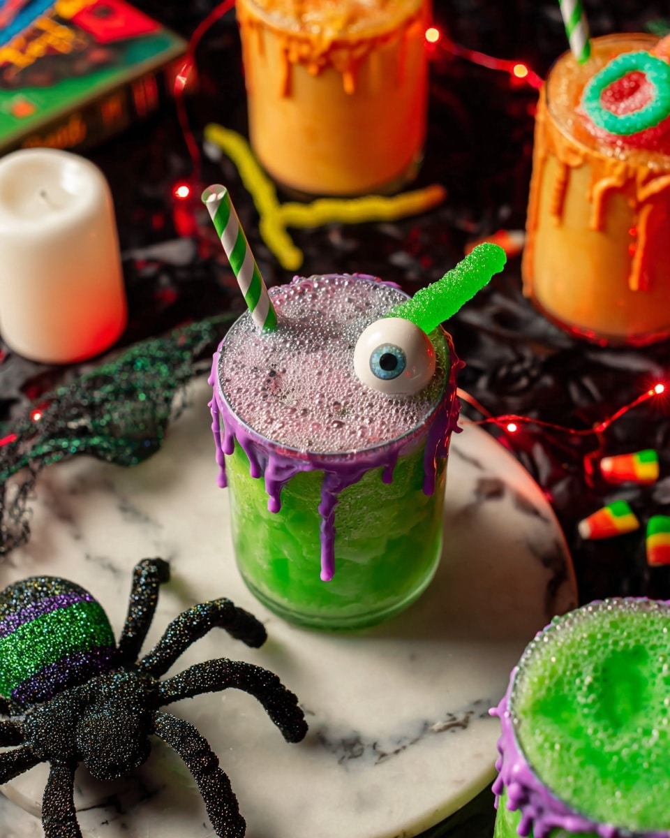 Goosebumps Green Halloween Punch Recipe - Recipe Image