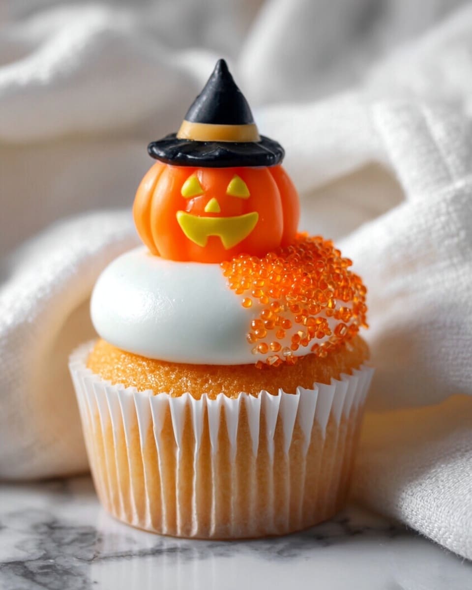 Creamsicle Mini Halloween Cupcakes Recipe - Recipe Image