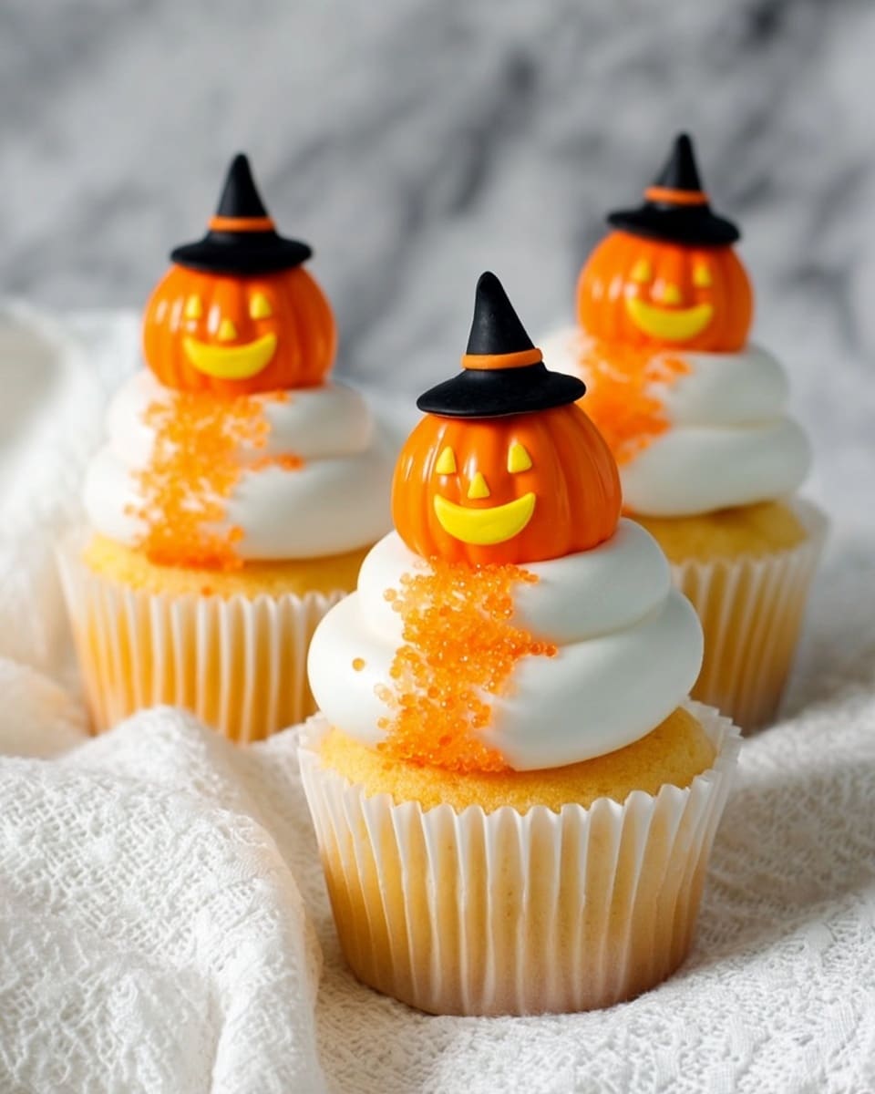Creamsicle Mini Halloween Cupcakes Recipe - Recipe Image