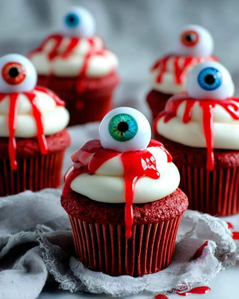 Bloody Eyeball Cupcakes Recipe