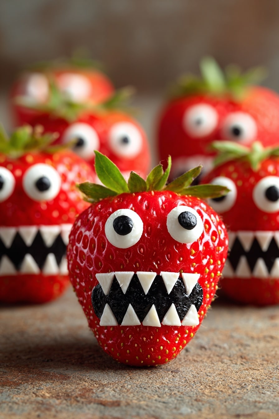 Halloween Strawberry Monsters Recipe - Recipe Step