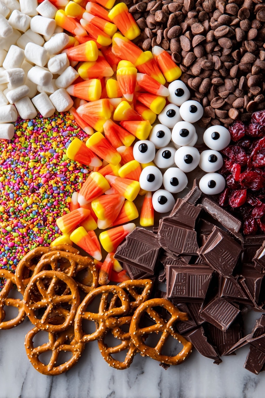 Halloween Chocolate Bark Recipe - Ingredients
