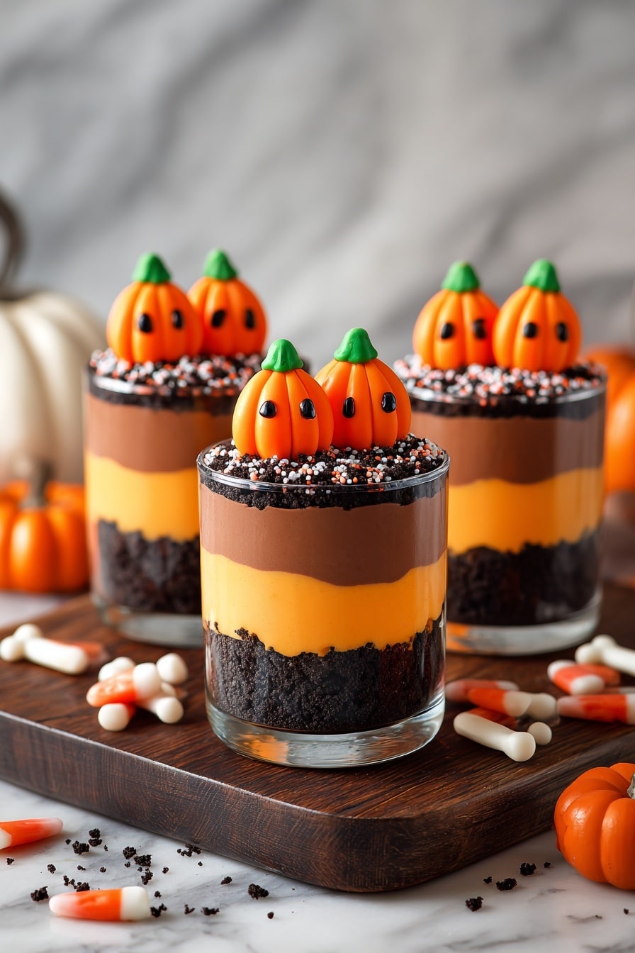 Halloween Dirt Cake Cups Recipe - Recipe Step