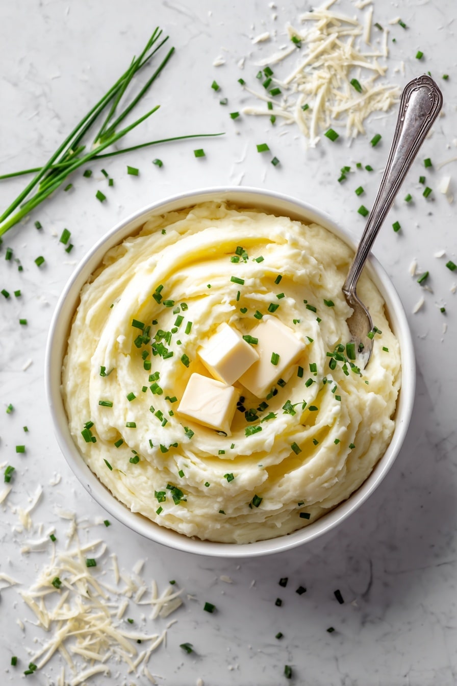 Manchego Whipped Potatoes Recipe - Serving