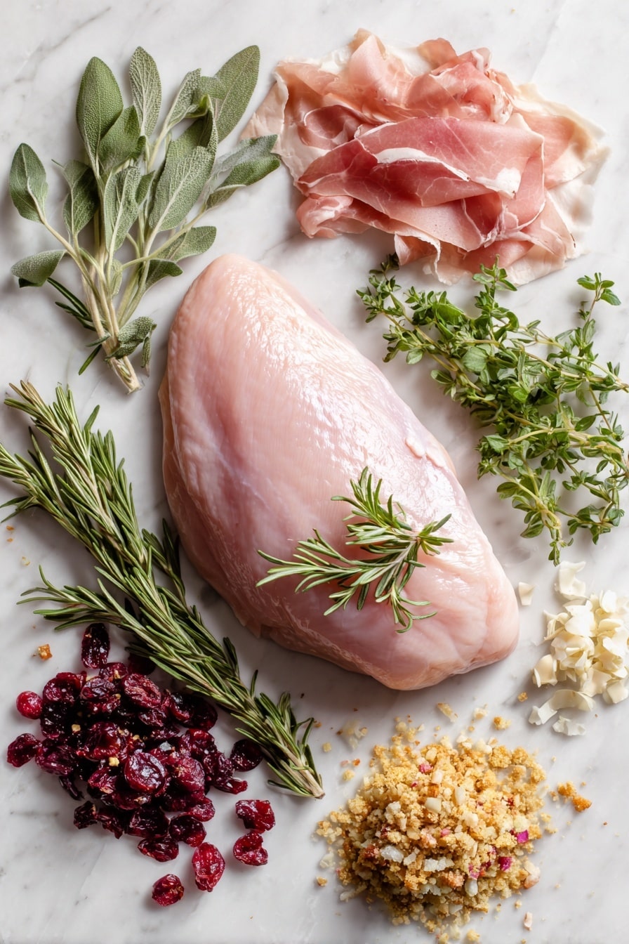 Prosciutto Wrapped Stuffed Turkey Breast Recipe - Ingredients