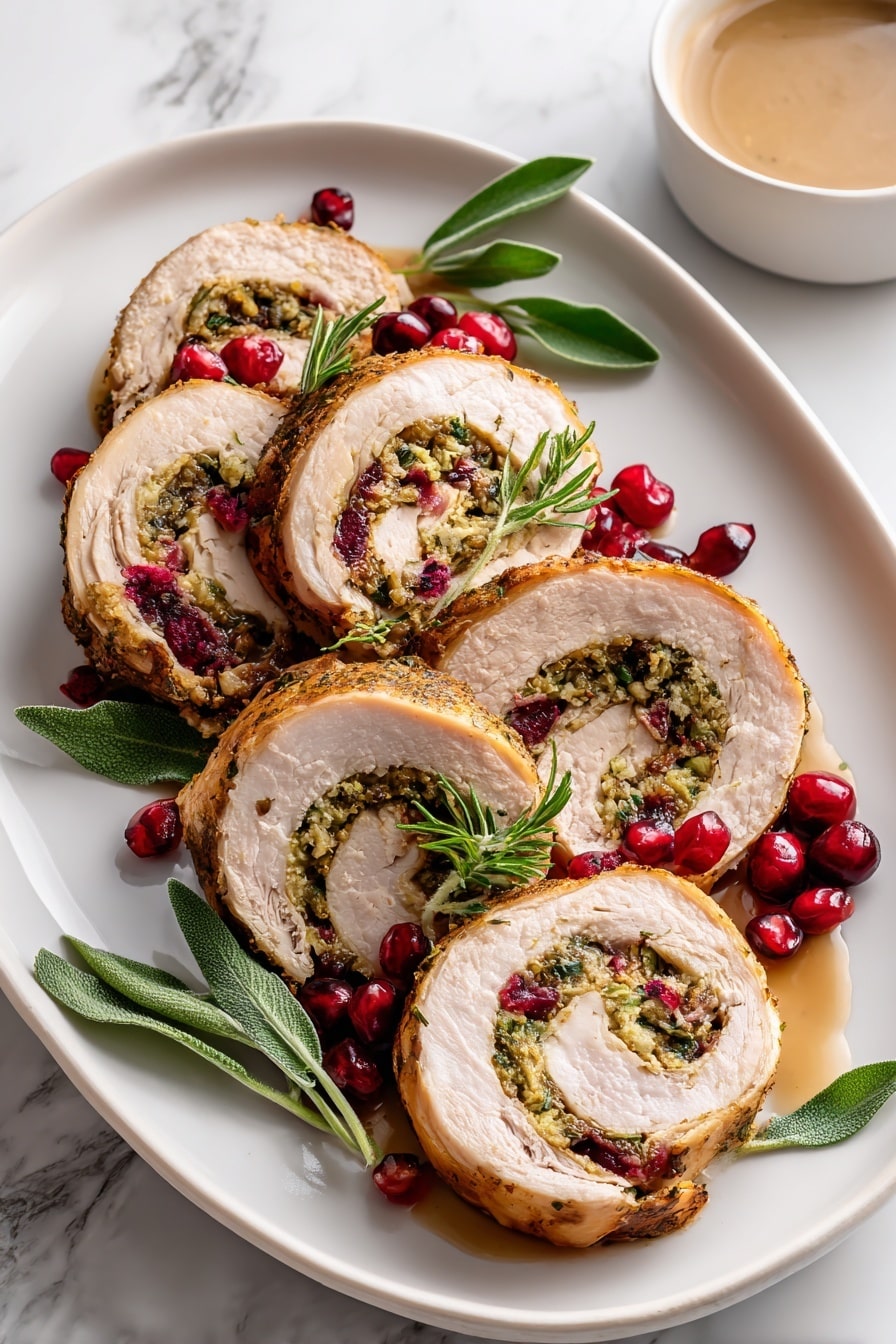 Prosciutto Wrapped Stuffed Turkey Breast Recipe - Recipe Step
