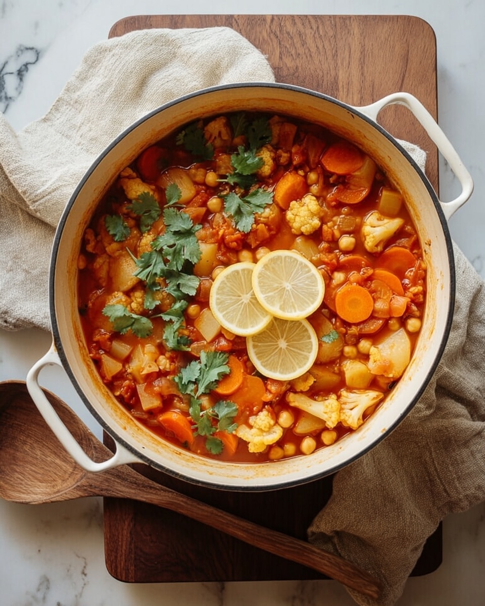 One-Pot Vegetable Chickpea Stew Recipe - Recipe Image