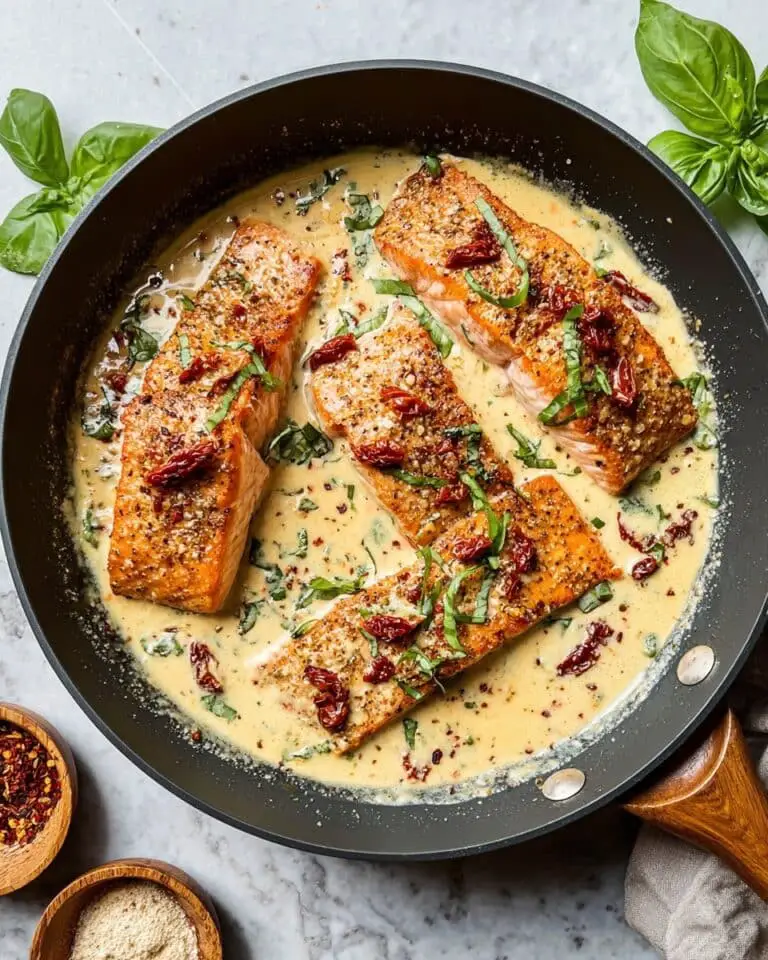 Marry Me Salmon with Creamy Sun-Dried Tomato Sauce Recipe