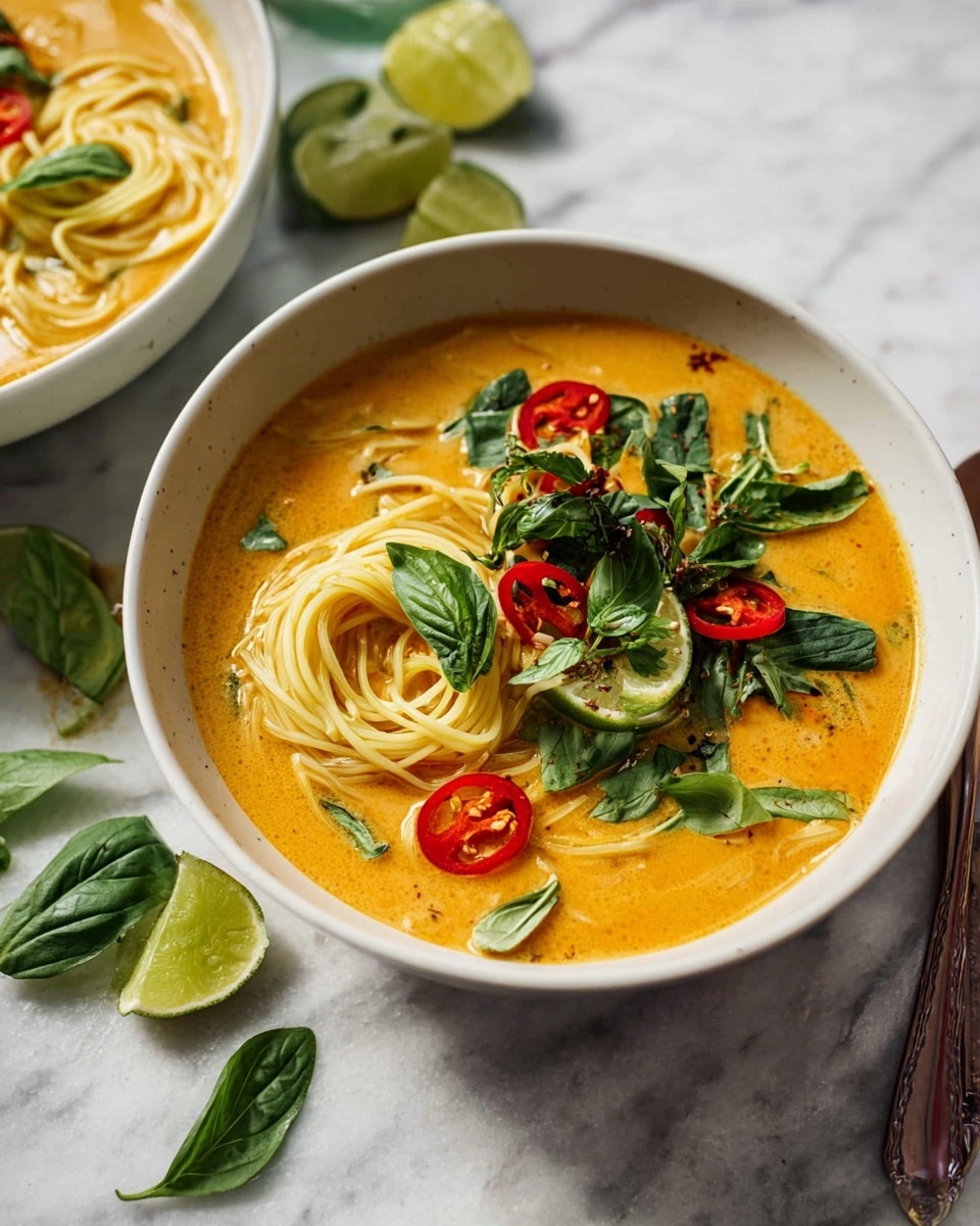 Curry Coconut Noodle Soup Recipe - Recipe Image