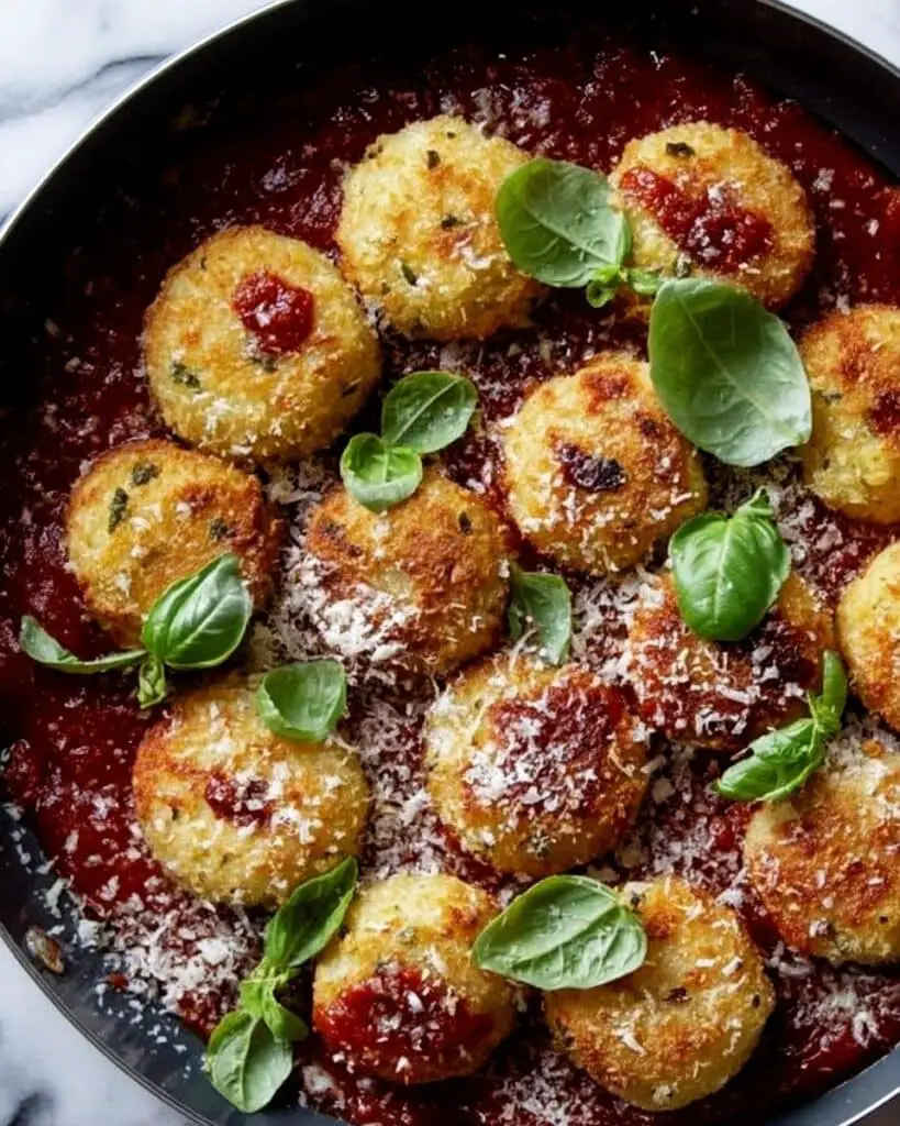 Chicken Parmesan Meatballs Recipe