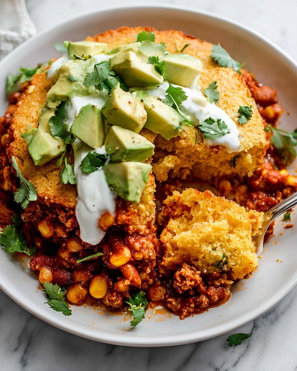 Chili Cornbread Casserole Recipe - Recipe Image