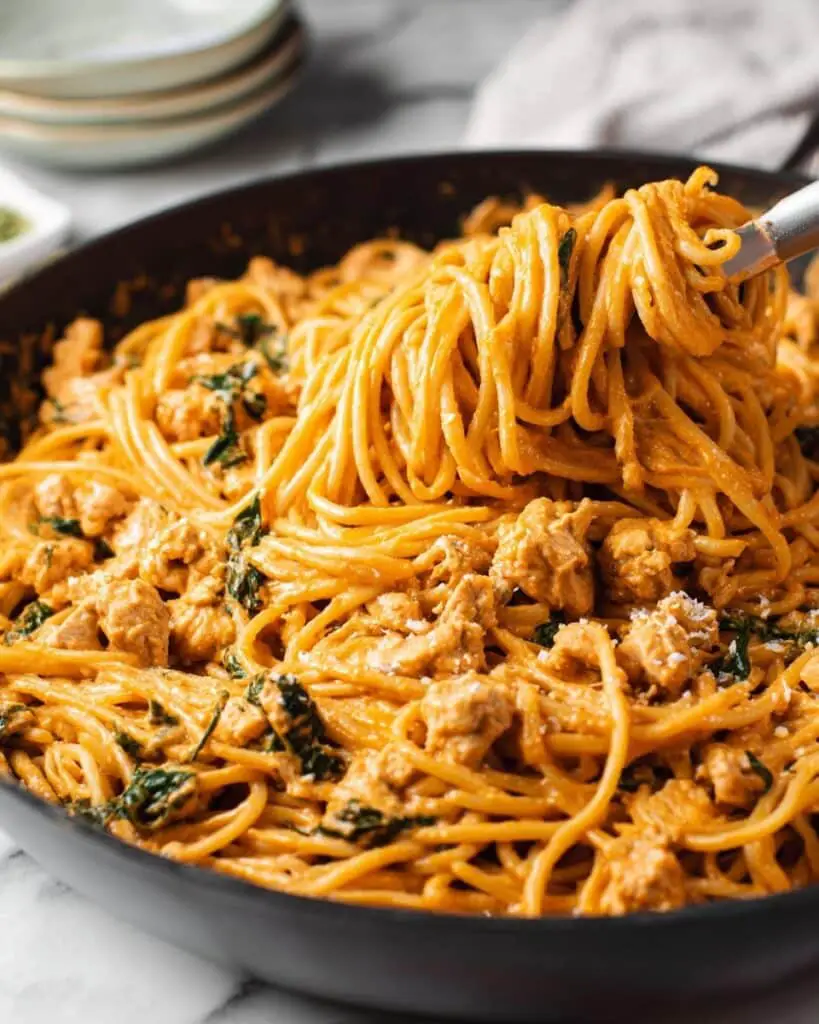 Creamy Pumpkin Pasta with Sausage and Sage Recipe