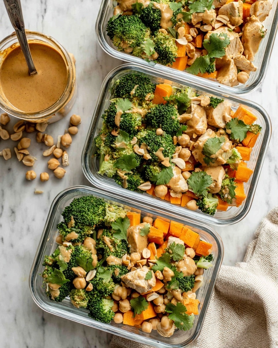 Thai-Inspired Chicken Sweet Potato Peanut Bowl Recipe - Recipe Image