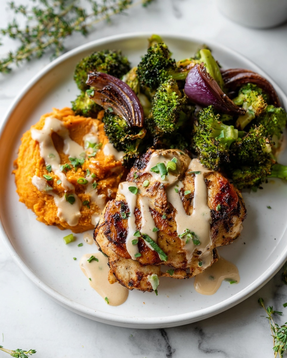 Sheet Pan Chicken Thighs with Broccoli and Honey-Mustard Sauce Recipe - Recipe Image