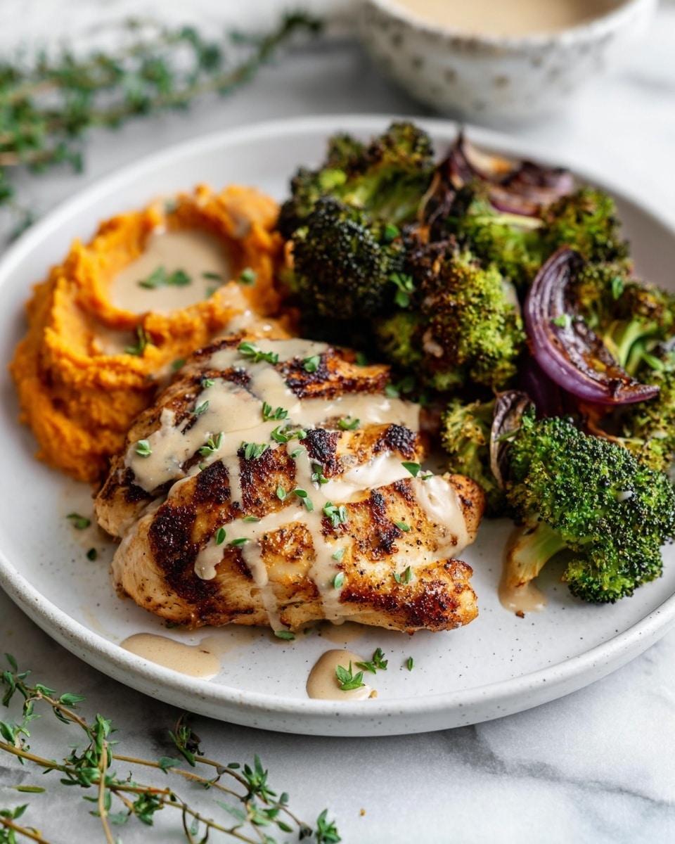 Sheet Pan Chicken Thighs with Broccoli and Honey-Mustard Sauce Recipe - Recipe Image