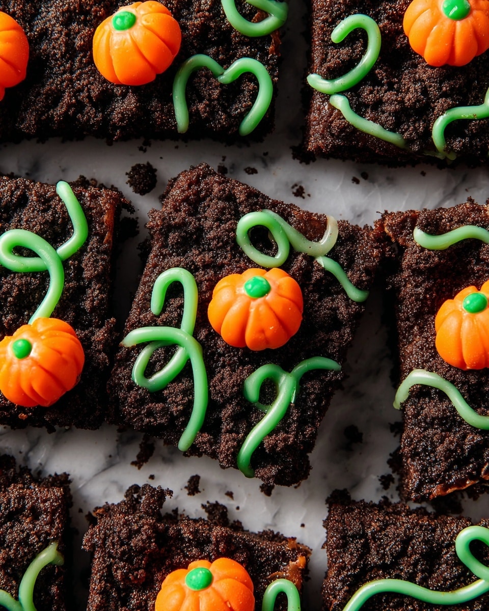 Pumpkin Patch Brownies Recipe - Recipe Image