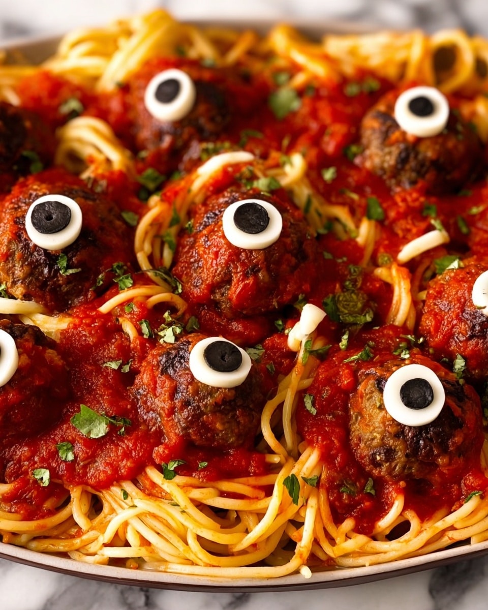 Eyeball Pasta Recipe - Recipe Image