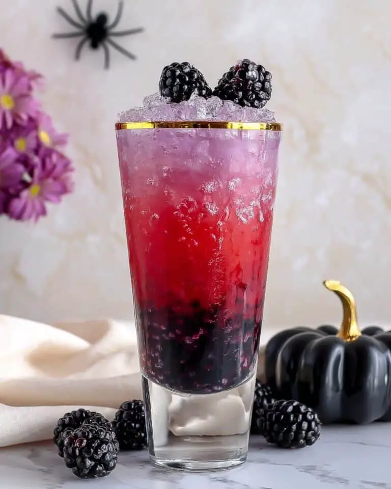 Halloween Butterfly Pea Berry Mocktail Recipe