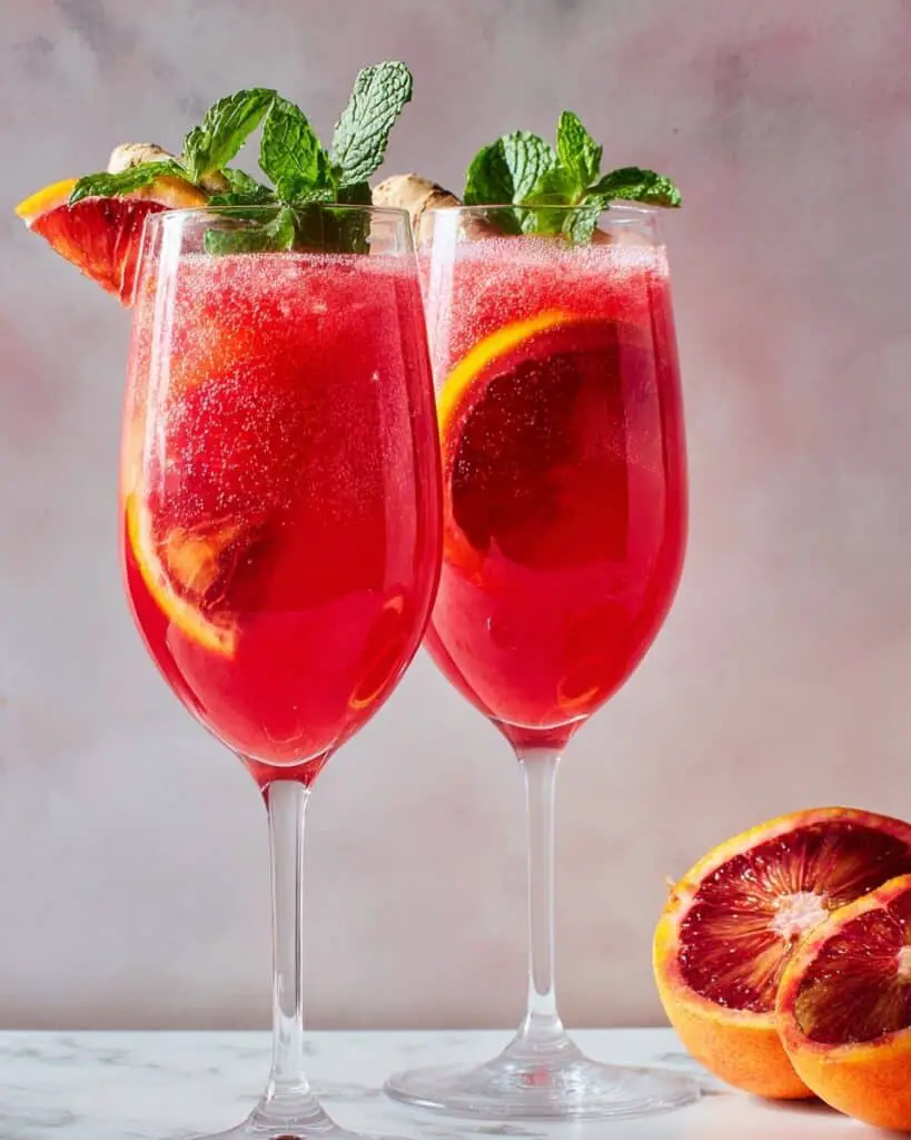 Blood Orange Mocktail Spritzer Recipe