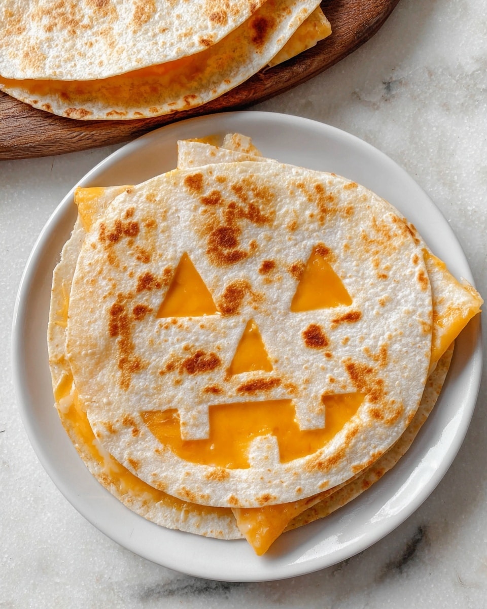 Easy Jack-o'-Lantern Quesadillas Recipe - Recipe Image