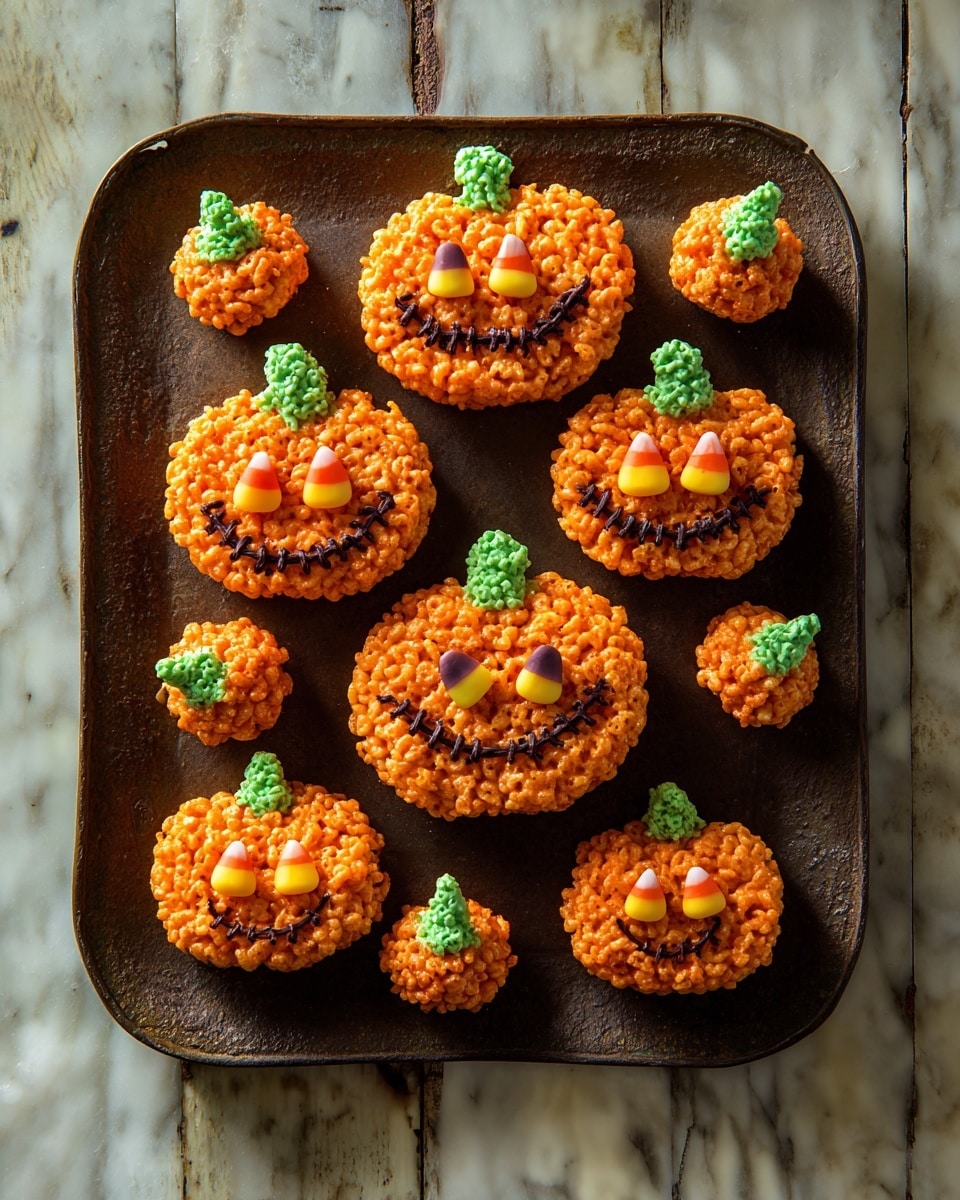 Jack-o'-Lantern Rice Krispies Recipe - Recipe Image