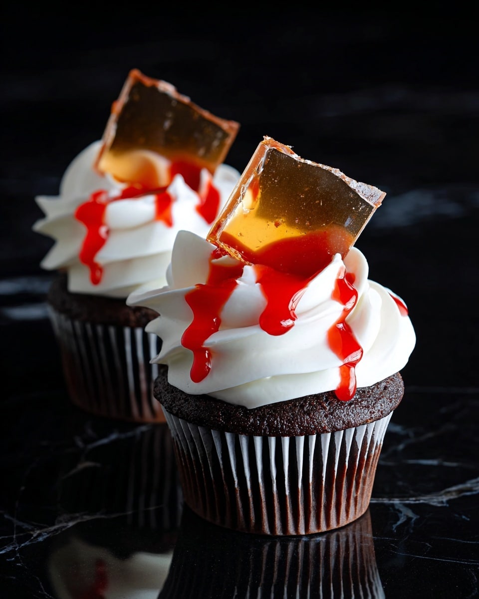Blood Drip Cupcakes Recipe - Recipe Image