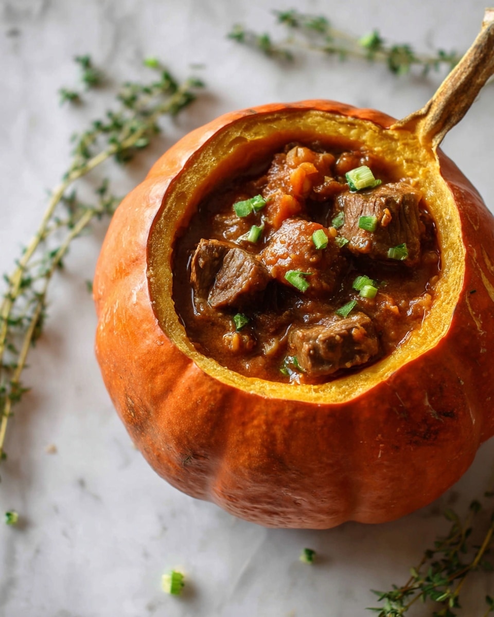 Slow Cooker Pumpkin Beef Stew Recipe - Recipe Image