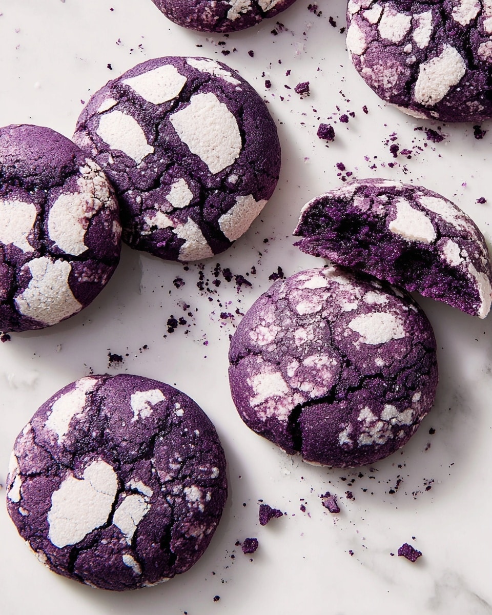 Ube Crinkle Cookies Recipe - Recipe Image