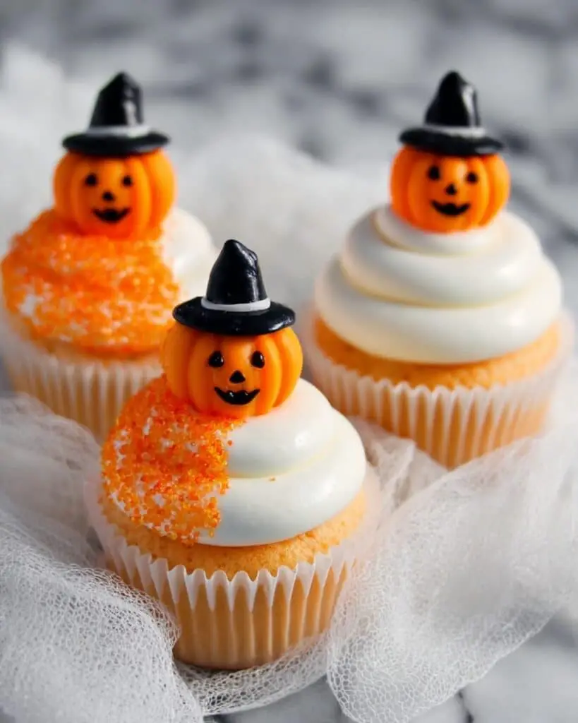 Creamsicle Mini Halloween Cupcakes Recipe