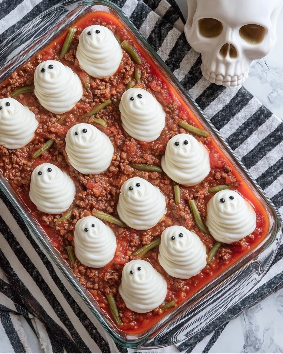 Spooky Ghost Shepherd’s Pie Recipe - Recipe Image