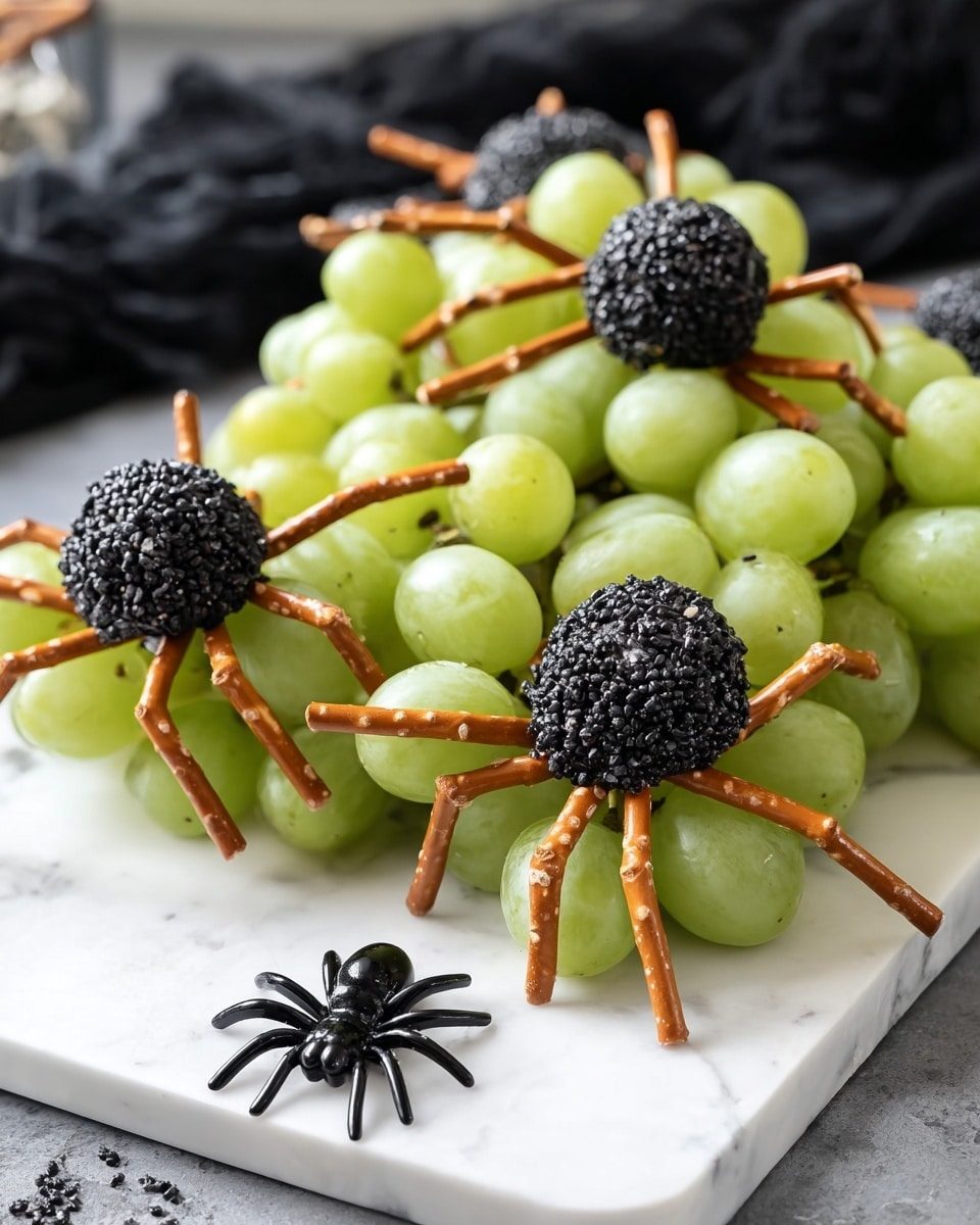 Spider Cheeseballs for Halloween Recipe - Recipe Image