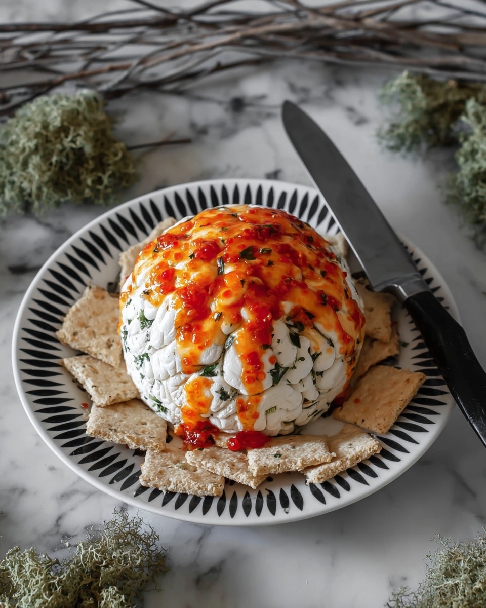 Halloween Brain Dip Appetizer Recipe - Recipe Image