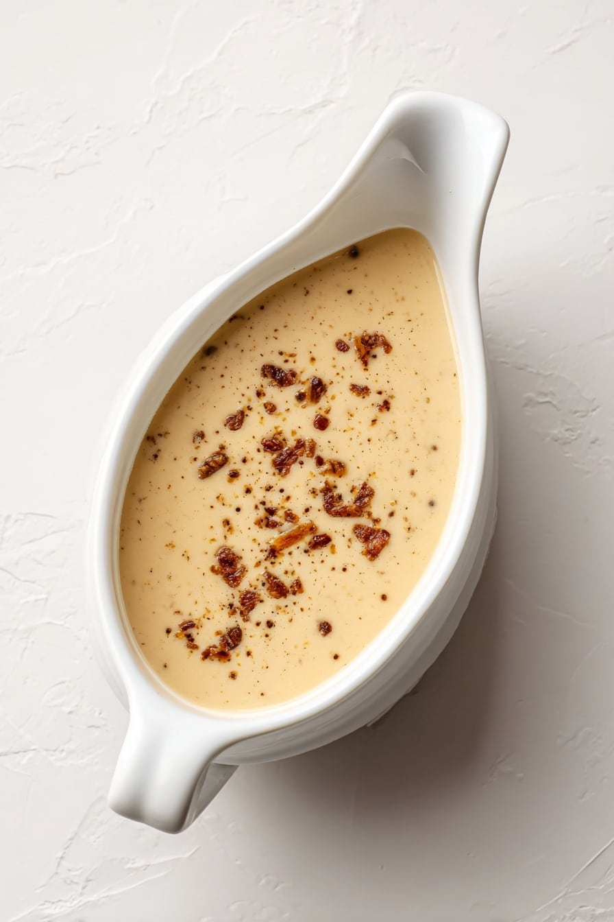 Caramelized Shallot Bacon Gravy Recipe - Recipe Step